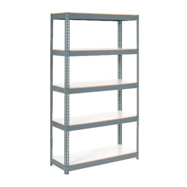 Global Industrial 5 Shelf, Extra HD Boltless Shelving, Starter, 36inW x 12inD x 84inH, Laminate Deck 235430GY - main